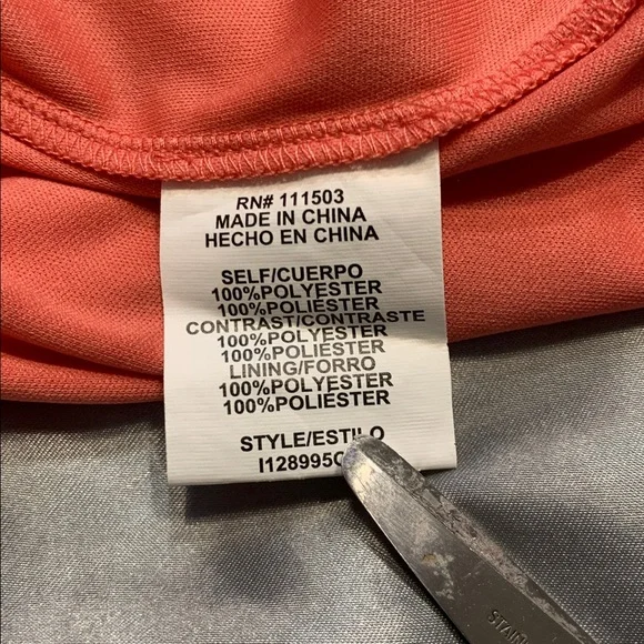 🌹As U Wish • Boho Coral Floral Spring Summer DEEP VEE Mini Dress - Picture 11 of 12